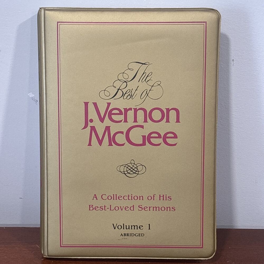 The Best of J Vernon McGee Collection Of His Best Sermons Cassette Tapes Vol 1
